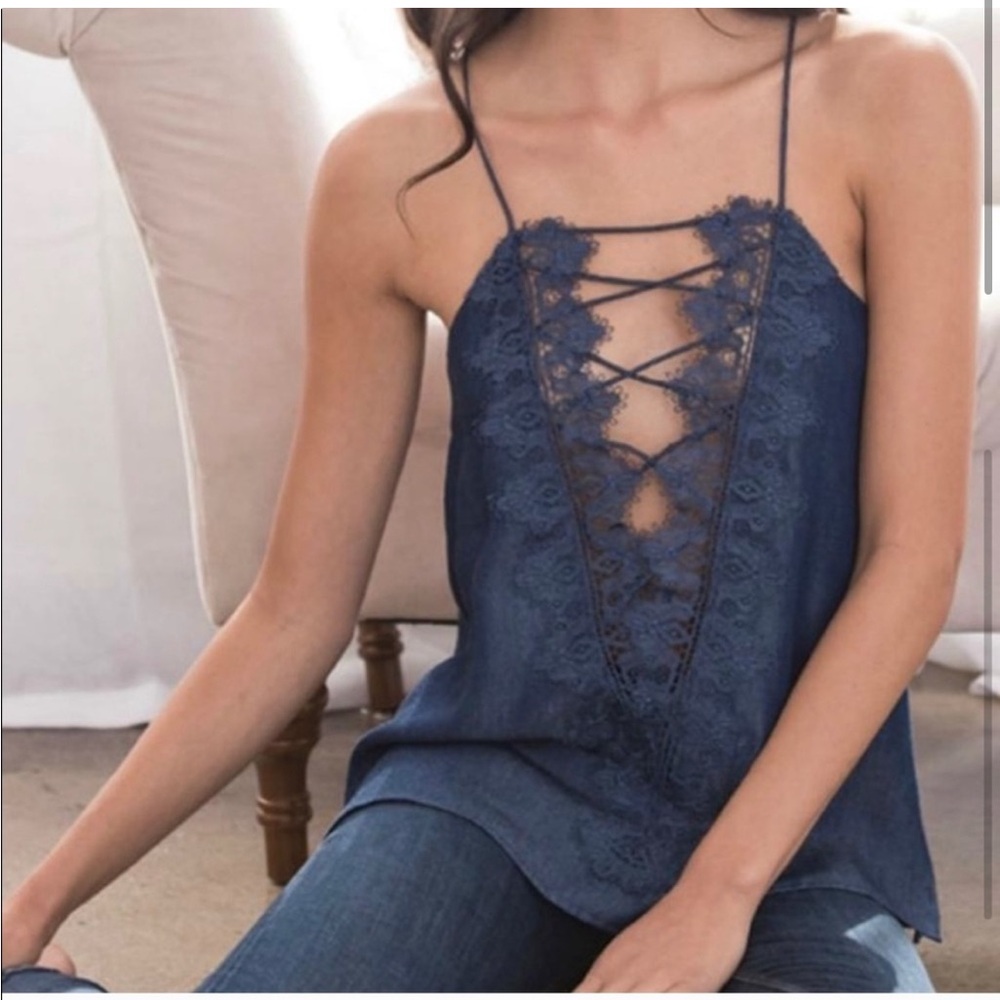 Cami NYC Chambray Charlie Cami Size XS